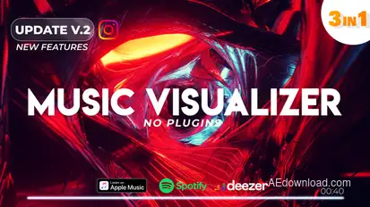 Music Visualizer Spectrum Product Promo template preview
