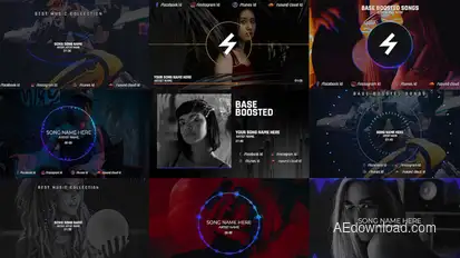 Music Visualizer V.1 Elements template preview