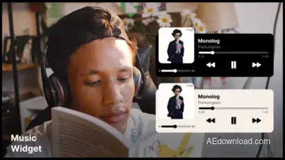 Music Widget Video Displays template preview