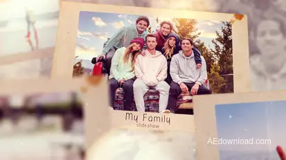 My Family Slideshow Video Displays template preview