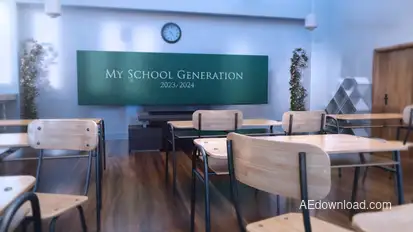 My School Generation Video Displays template preview