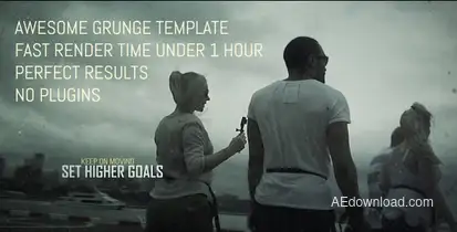 Mysterious - Grunge Cinematic Trailer V2 Video Displays template preview