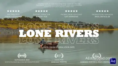 Mystery Cinematic Title Titles template preview