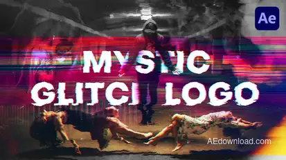 Mystic Glitch Opener - Logo Reveal Logo Stings template preview