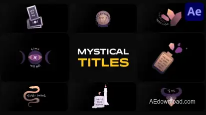 Mystical Elements Titles for After Effects Titles template preview
