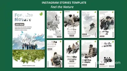 Nature Intagram Stories Video Displays template preview