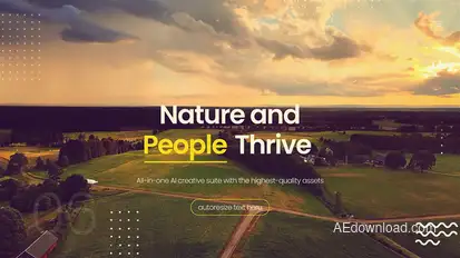 Nature Promo Slideshow Video Displays template preview