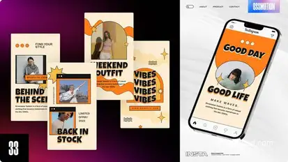 Nears Instagram Story Video Displays template preview