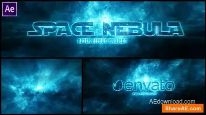 Nebula Space Logo Reveal Openers template preview