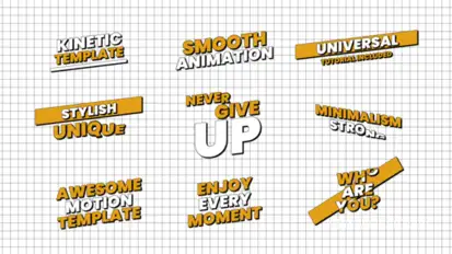 Neo-Brutalism Titles Titles template preview