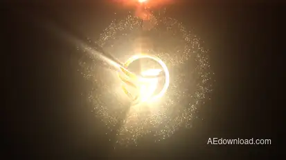 Neon And Particles Logo Reveal Logo Stings template preview