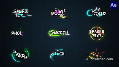 Neon Colorful Titles 2 [After Effects] Titles template preview