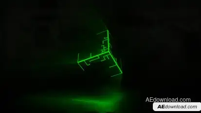 Neon Cube Logo Logo Stings template preview