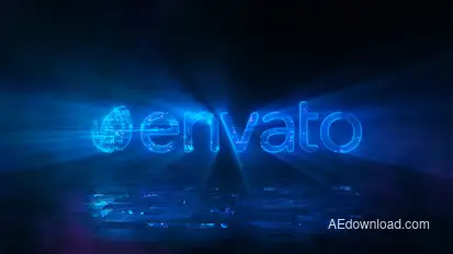 Neon Digital Game Logo Logo Stings template preview