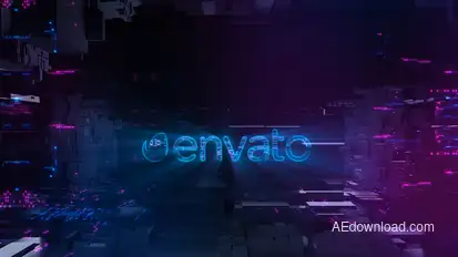 Neon Digital Logo Logo Stings template preview