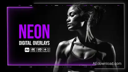 Neon Digital Overlays Elements template preview