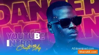 Neon Effect Intro Openers template preview