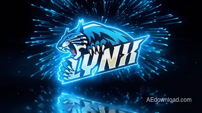 Neon Electrical Logo Logo Stings template preview