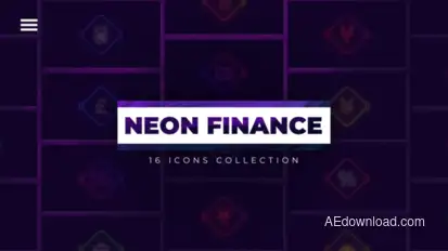 Neon Finance Icons Elements template preview