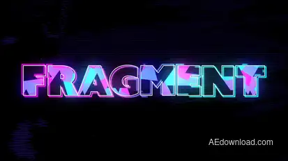 Neon Fragment Title Titles template preview