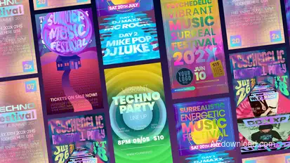 Neon Gradient Stories Product Promo template preview