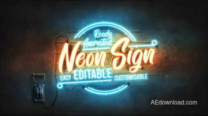 Neon Kit Titles template preview