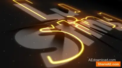 Neon Logo Reveal Openers template preview
