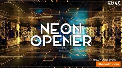Neon Opener Openers template preview