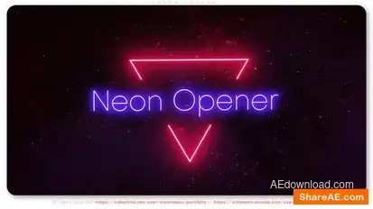 Neon Opener Openers template preview