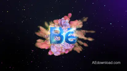 Neon Smoke Logo Reveal Logo Stings template preview