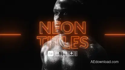 Neon Titles Titles template preview