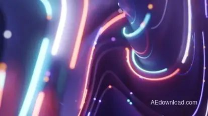 Neon Waves Logo Openers template preview