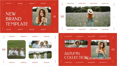 New Brand Presentation Video Displays template preview