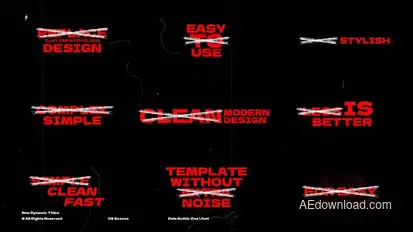 New Dynamic Titles | After Effects Titles template preview