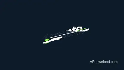 New Glitch Logo Intro Logo Stings template preview