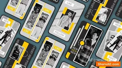 Videohive New Instagram Story Frame After Effects Template Elements template preview