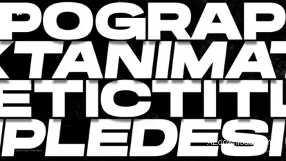 New Kinetic Titles | After Effects Titles template preview