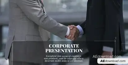 New Line - Corporate Presentation Video Displays template preview