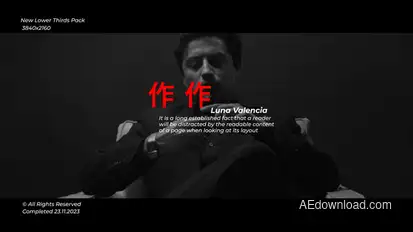 New Lower Thirds | After Effects Elements template preview