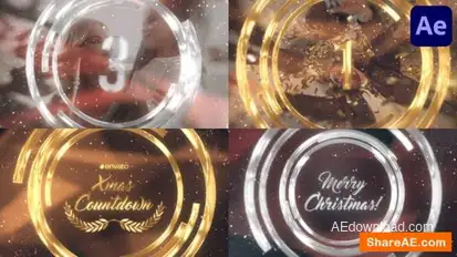 New Year And Christmas Countdown for After Effects Openers template preview