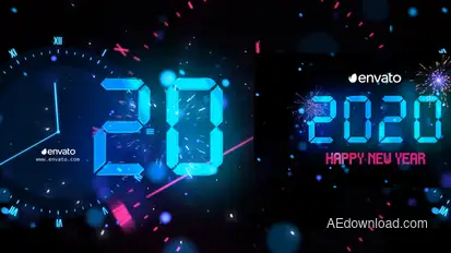 New Year Countdown 2021 Openers template preview