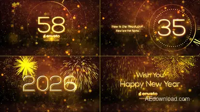 New Year Countdown 2026 Openers template preview