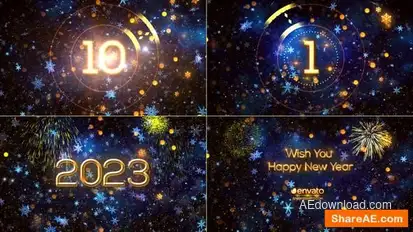 New Year Countdown 2026 Openers template preview