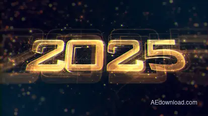New Year Countdown 2025 Openers template preview