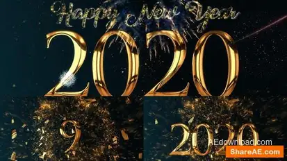 New Year Countdown Openers template preview