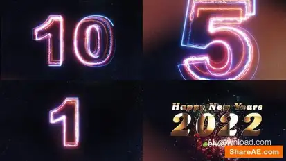 New Year Countdown Openers template preview