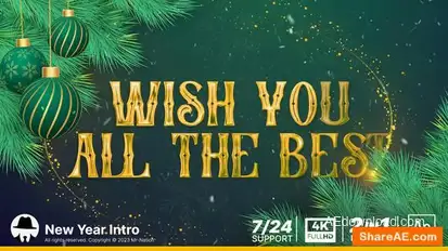 New Year Intro Opener Openers template preview