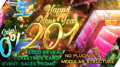 New Year Pack - Logo Reveal, Sale and Event Promo Logo Stings template preview