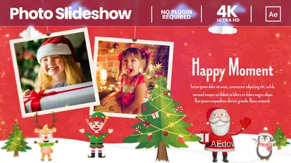 Christmas Slideshow Video Displays template preview