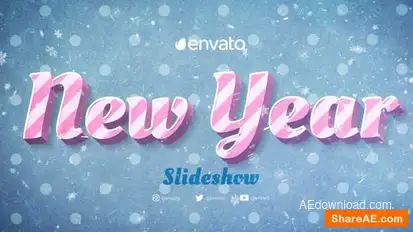 New Year Slideshow Openers template preview